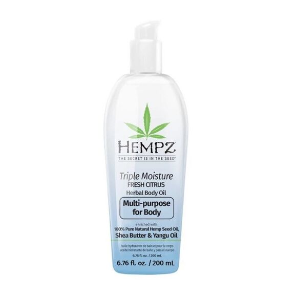 HEMPZ Triple Moisture Fresh Citrus Herbal Hydrating Multi-Purpose Body Oil for - Picture 1 of 1